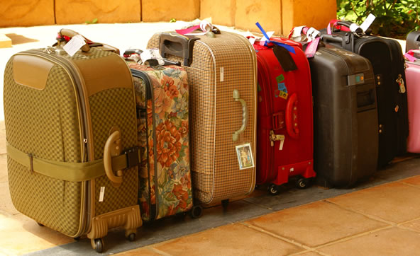 Pick up your baggage at the airport