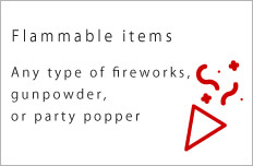 Flammable items