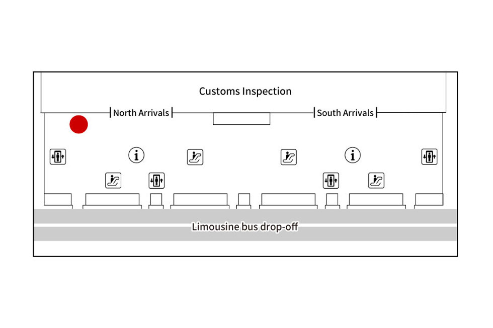 Kansai International Airport Terminal1 Arrival Counter