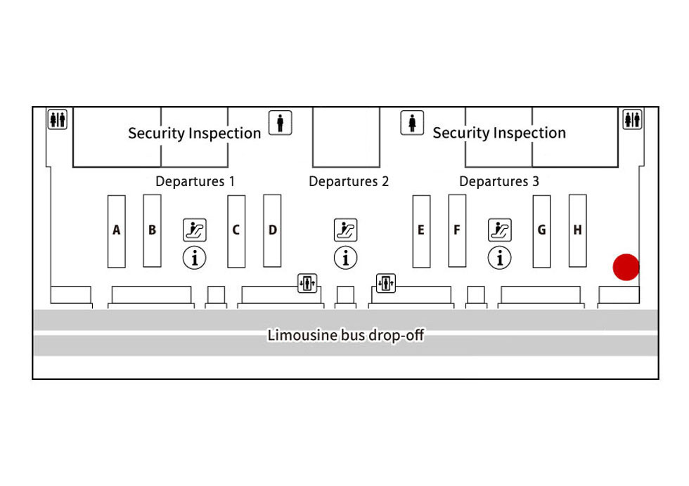 Kansai International Airport Terminal1 Departure Counter