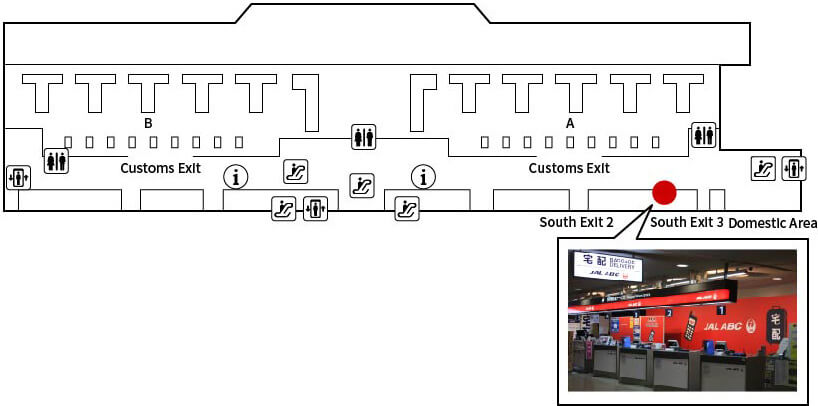 Narita International Airport Terminal2 Arrival Counter