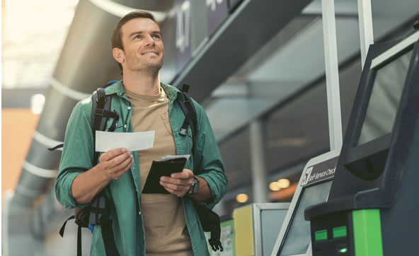 Pick up your luggage at the airport