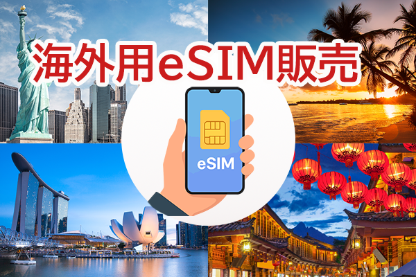 海外用eSIM販売