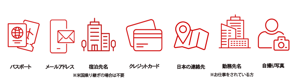 ESTA登録申請代行サービス